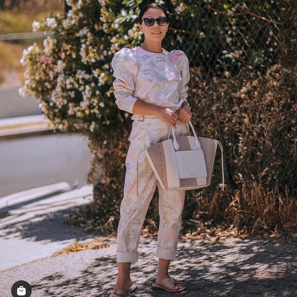 TED BAKER Puff Shoulder Top& Tapered Trouser